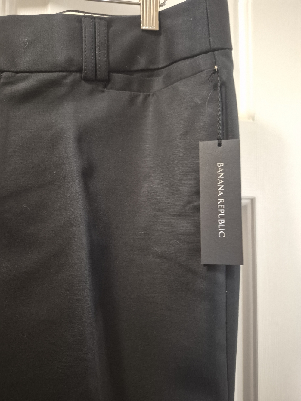 Banana Republic NWT Martin Fit Women’s Black Pants, Sz 12 P - Picture 3 of 7